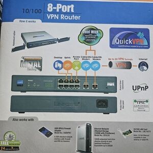 Linksys Gray 8-Port VPN Router